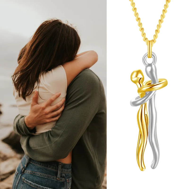 Hug Necklace + Rose Gift Box by Reuniq™