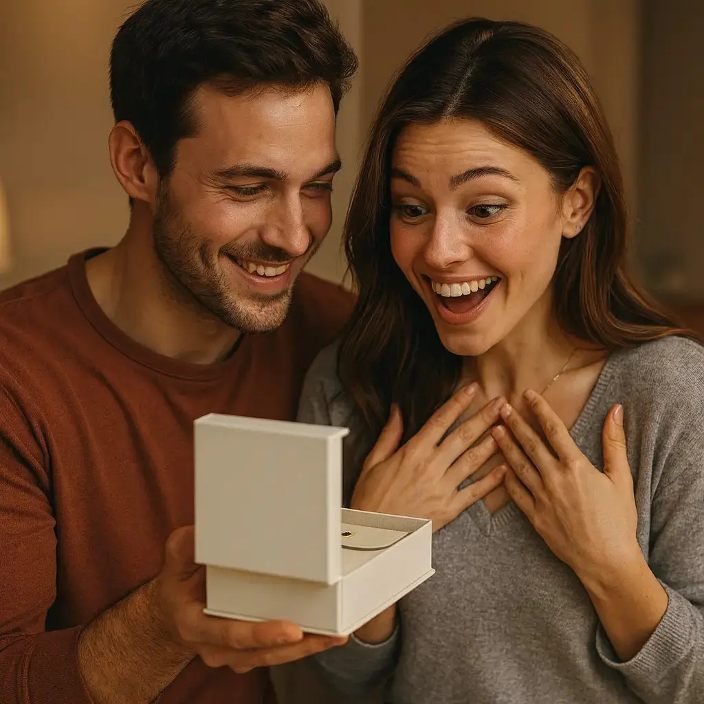 Hug Necklace + Rose Gift Box by Reuniq™